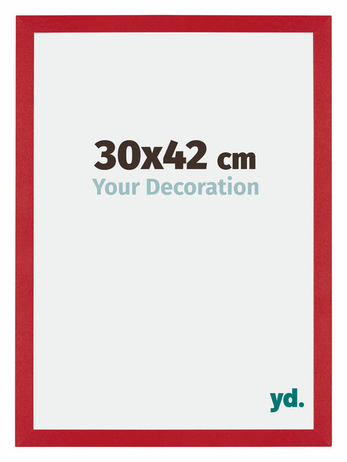 Mura MDF Photo Frame 30x42cm Red Front Size | Yourdecoration.com