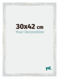 Mura MDF Photo Frame 30x42cm Silver Glossy Vintage Front Size | Yourdecoration.com