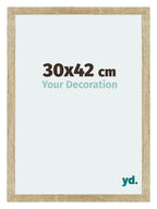 Mura MDF Photo Frame 30x42cm Sonoma Oak Front Size | Yourdecoration.com