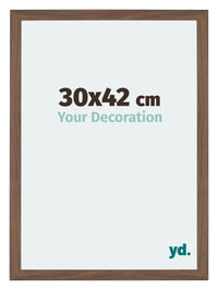 Mura MDF Photo Frame 30x42cm Walnut Dark Front Size | Yourdecoration.com