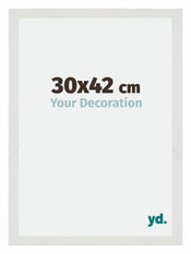 Mura MDF Photo Frame 30x42cm White Matte Front Size | Yourdecoration.com