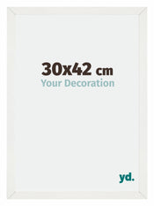 Mura MDF Photo Frame 30x42cm White Wiped Front Size | Yourdecoration.com