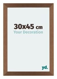 Mura MDF Photo Frame 30x45cm Copper Design Front Size | Yourdecoration.com
