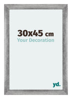 Mura MDF Photo Frame 30x45cm Gray Wiped Front Size | Yourdecoration.com