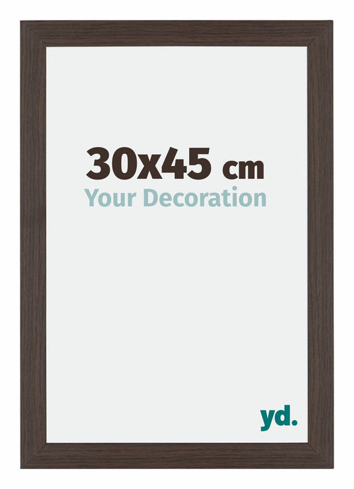 Mura MDF Photo Frame 30x45cm Oak Dark Front Size | Yourdecoration.com