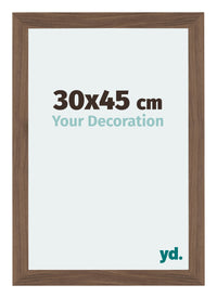 Mura MDF Photo Frame 30x45cm Walnut Dark Front Size | Yourdecoration.com