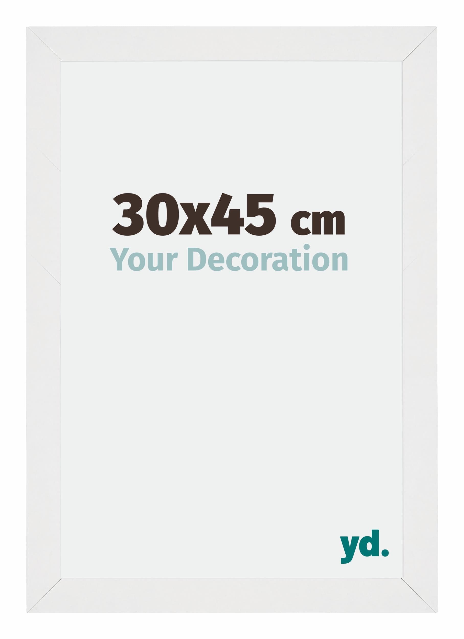 Mura MDF Photo Frame 30x45cm White High Gloss Front Size | Yourdecoration.com