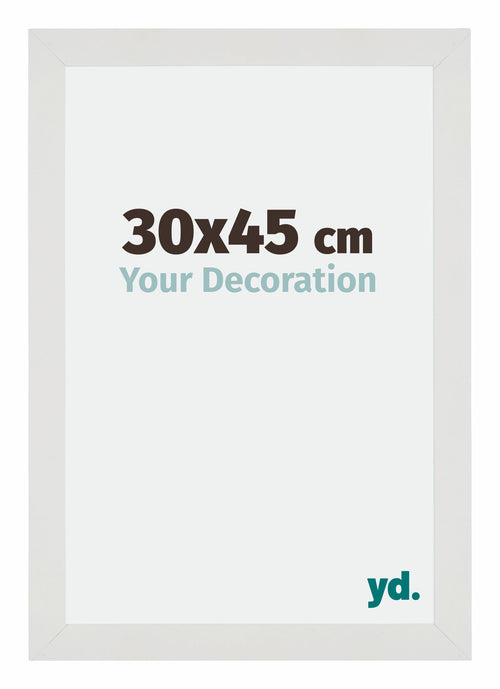 Mura MDF Photo Frame 30x45cm White Matte Front Size | Yourdecoration.com