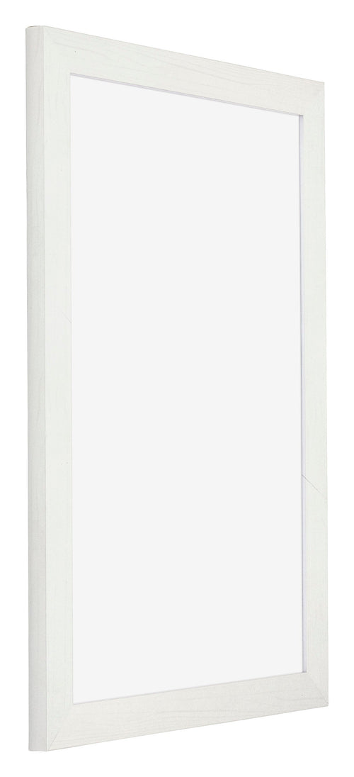 Mura MDF Photo Frame 30x45cm White Wiped Front Oblique | Yourdecoration.com