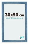 Mura MDF Photo Frame 30x50cm Bright Blue Swept Front Size | Yourdecoration.com