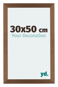 Mura MDF Photo Frame 30x50cm Copper Design Front Size | Yourdecoration.com
