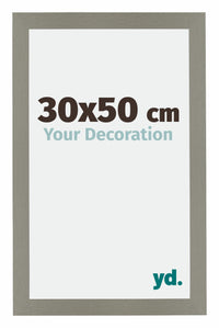 Mura MDF Photo Frame 30x50cm Gray Front Size | Yourdecoration.com