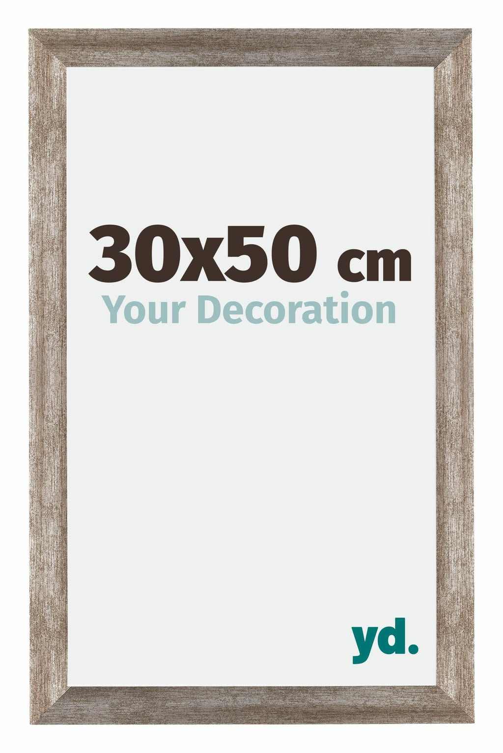 Mura MDF Photo Frame 30x50cm Metal Vintage Front Size | Yourdecoration.com