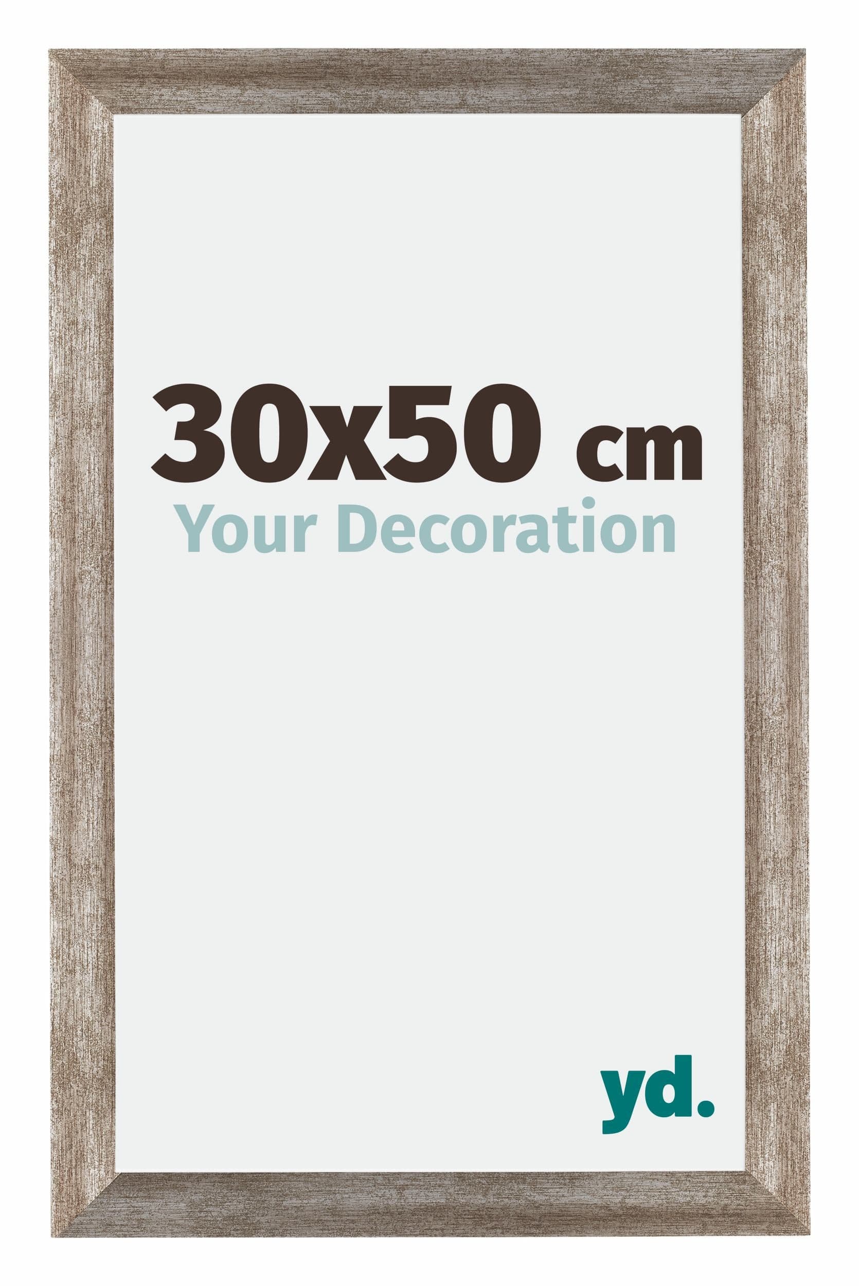 Mura MDF Photo Frame 30x50cm Metal Vintage Front Size | Yourdecoration.com