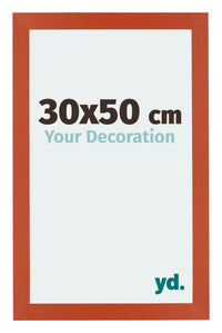 Mura MDF Photo Frame 30x50cm Orange Front Size | Yourdecoration.com