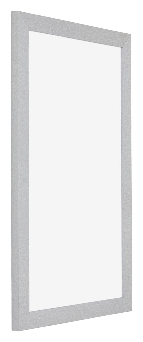Mura MDF Photo Frame 30x50cm Silver Matte Front Oblique | Yourdecoration.com