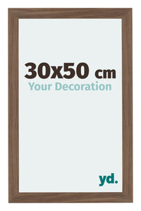 Mura MDF Photo Frame 30x50cm Walnut Dark Front Size | Yourdecoration.com