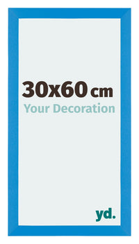 Mura MDF Photo Frame 30x60cm Bright Blue Front Size | Yourdecoration.com