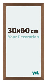 Mura MDF Photo Frame 30x60cm Copper Design Front Size | Yourdecoration.com