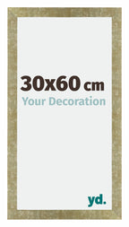 Mura MDF Photo Frame 30x60cm Gold Antique Front Size | Yourdecoration.com