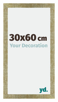 Mura MDF Photo Frame 30x60cm Gold Antique Front Size | Yourdecoration.com
