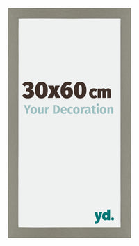 Mura MDF Photo Frame 30x60cm Gray Front Size | Yourdecoration.com
