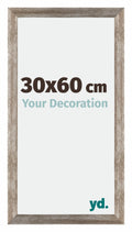 Mura MDF Photo Frame 30x60cm Metal Vintage Front Size | Yourdecoration.com