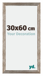 Mura MDF Photo Frame 30x60cm Metal Vintage Front Size | Yourdecoration.com