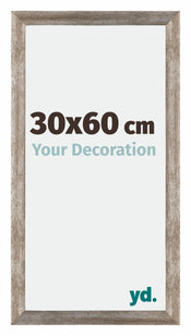 Mura MDF Photo Frame 30x60cm Metal Vintage Front Size | Yourdecoration.com