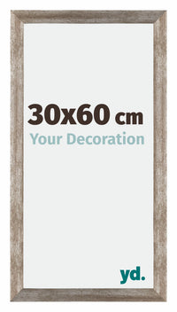 Mura MDF Photo Frame 30x60cm Metal Vintage Front Size | Yourdecoration.com