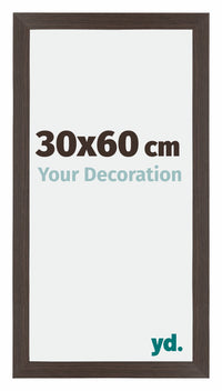 Mura MDF Photo Frame 30x60cm Oak Dark Front Size | Yourdecoration.com