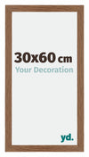 Mura MDF Photo Frame 30x60cm Oak Rustic Front Size | Yourdecoration.com
