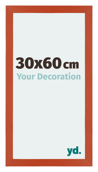 Mura MDF Photo Frame 30x60cm Orange Front Size | Yourdecoration.com