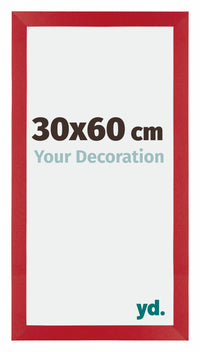Mura MDF Photo Frame 30x60cm Red Front Size | Yourdecoration.com