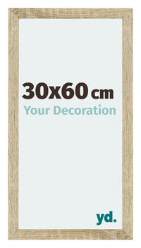 Mura MDF Photo Frame 30x60cm Sonoma Oak Front Size | Yourdecoration.com