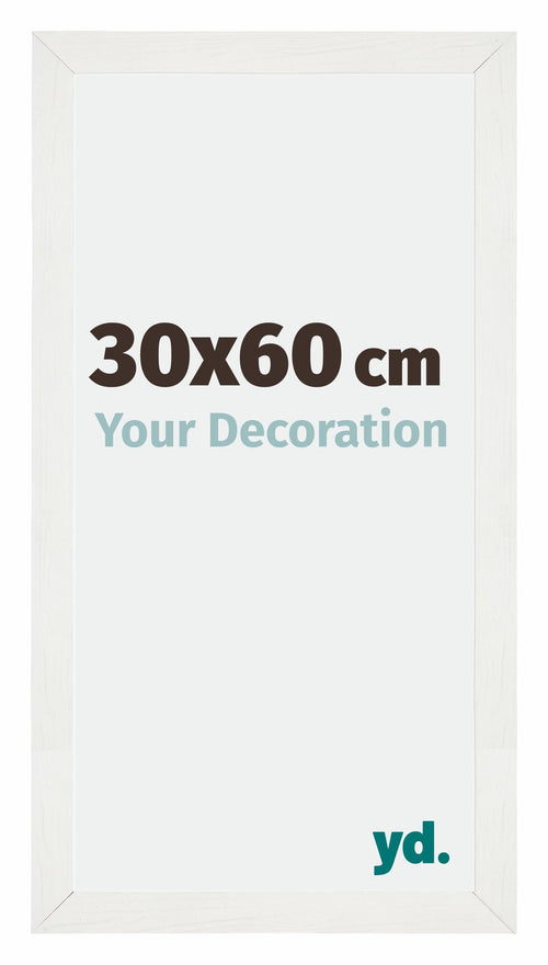 Mura MDF Photo Frame 30x60cm White Wiped Front Size | Yourdecoration.com