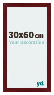 Mura MDF Photo Frame 30x60cm Winered Wiped Front Size | Yourdecoration.com