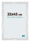 Mura MDF Photo Frame 32x45cm Argent Brillant Vintage Front Size | Yourdecoration.com