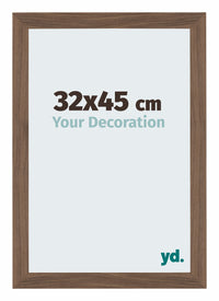 Mura MDF Photo Frame 32x45cm Black Woodgrain Front Size | Yourdecoration.com