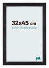 Mura MDF Photo Frame 32x45cm Noir Grain De Bois Front Size | Yourdecoration.com