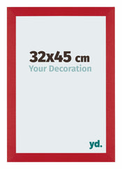 Mura MDF Photo Frame 32x45cm Silver Shiny Vintage Front Size | Yourdecoration.com