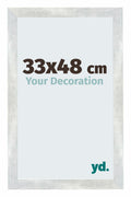 Mura MDF Photo Frame 33x48cm Argent Brillant Vintage Front Size | Yourdecoration.com