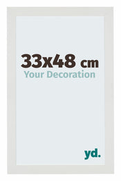 Mura MDF Photo Frame 33x48cm Blanc Mat Front Size | Yourdecoration.com