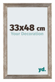 Mura MDF Photo Frame 33x48cm Métal Vintage Front Size | Yourdecoration.com