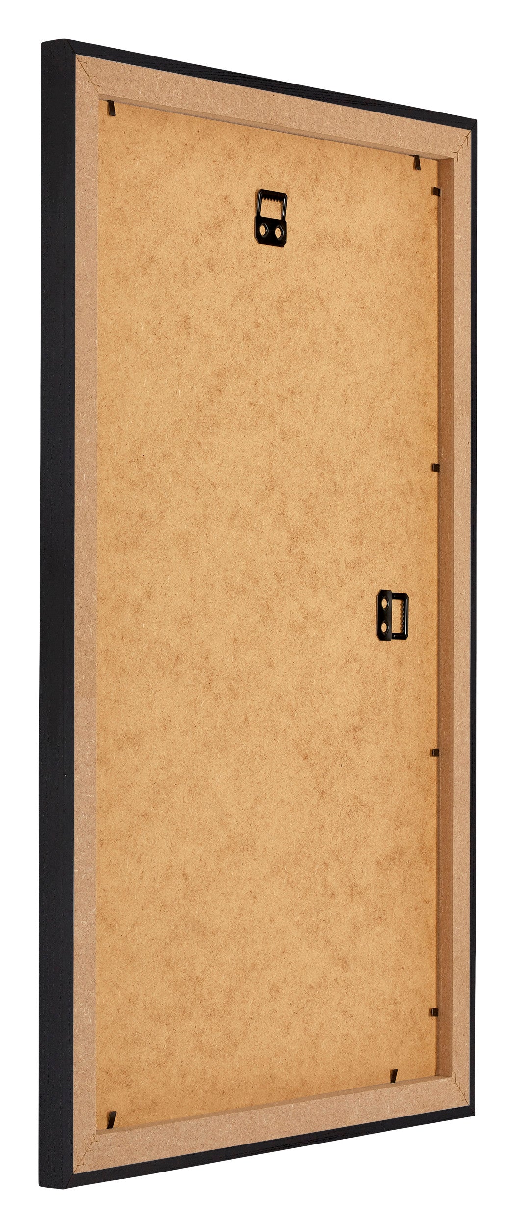 Mura MDF Photo Frame 33x48cm Noir Grain De Bois Back Oblique | Yourdecoration.com