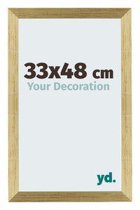 Mura MDF Photo Frame 33x48cm Or Brillant Front Size | Yourdecoration.com