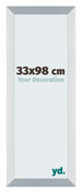 Mura MDF Photo Frame 33x98cm Aluminium Brossé Front Size | Yourdecoration.com