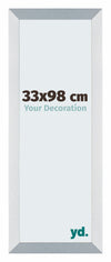 Mura MDF Photo Frame 33x98cm Aluminium Brossé Front Size | Yourdecoration.com