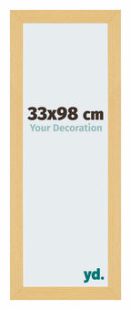Mura MDF Photo Frame 33x98cm Beech Design Front Size | YourDesignation.com