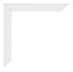 Mura MDF Photo Frame 33x98cm Blanc Brillant Detail Corner | Yourdecoration.com